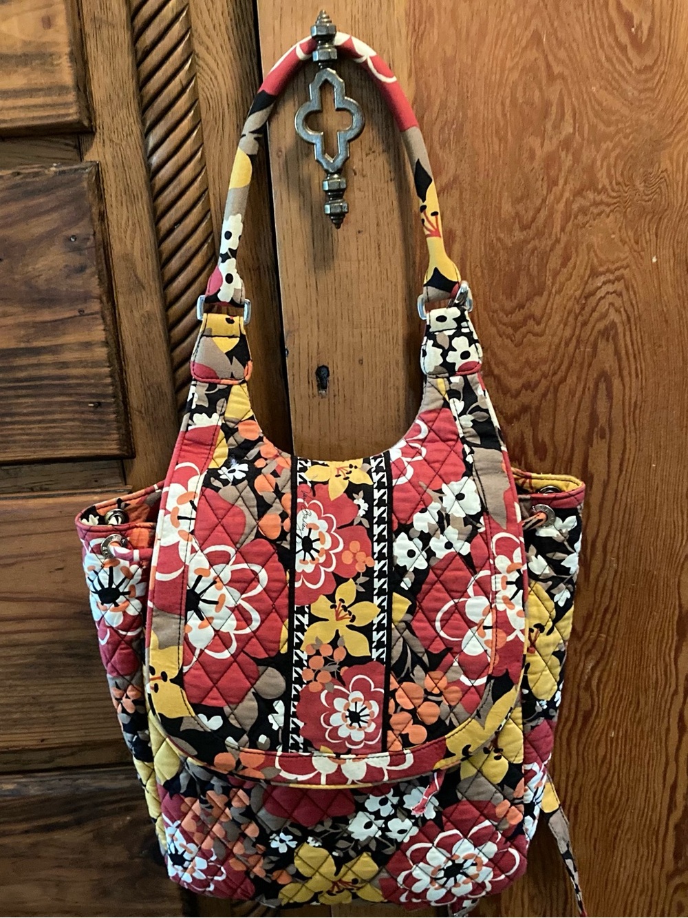 Vera Bradley Quilted Floral Convertible Shoulder Crossbody Bag